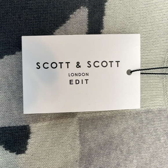 Scott & Scott London Men’s Merino Wool/Cashmere Blend Sweater. Size Medium. NWT. - Picture 5 of 12